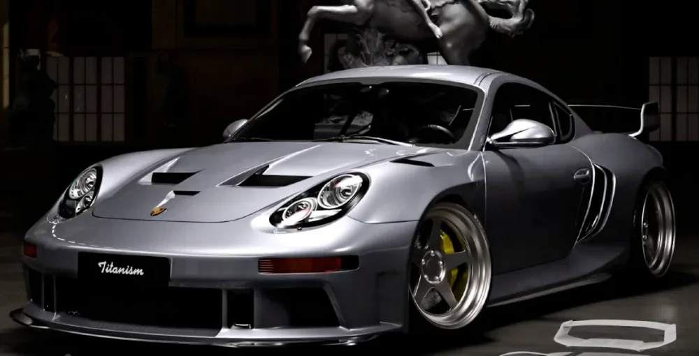 Обвес Tiganism Stuka на Porsche Boxster/Cayman 987.1 987.2 Порше Кайман карбоновый тюнинг Robot robotbodykits