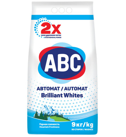 ABC Стиральный порошок Свежесть гор 9кг