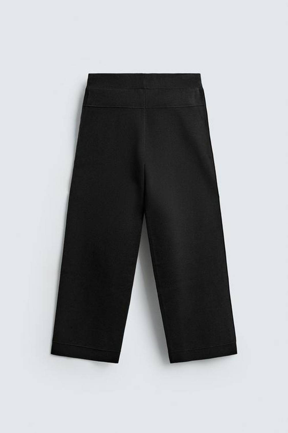 ZARA ТРИКОТАЖНЫЕ БРЮКИ СВОБОДНОГО КРОЯ, ЧЕРНЫЙ