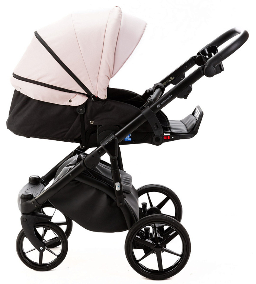 Детская коляска Adamex Nola 2 в 1 N-PS162 (СВ. РОЗ + СВ.РОЗ.ПЕРЛ. КОЖА)