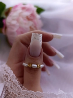 Lucky Rose Слайдеры наклейки для длинных ногтей 424