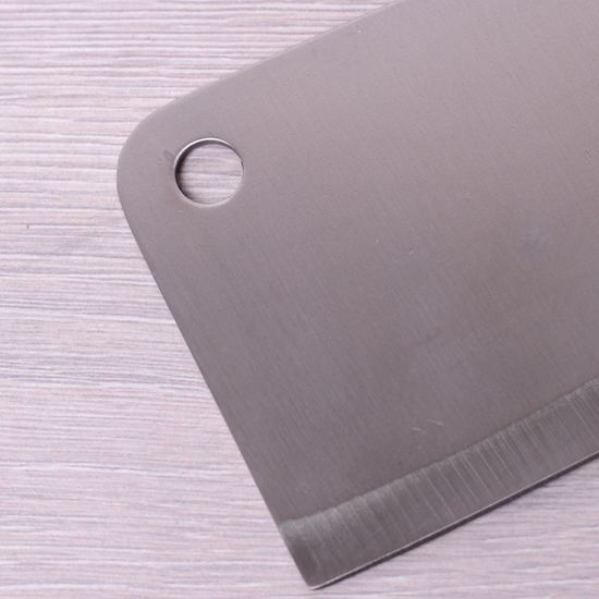 Тесак кухонный из нержавеющей стали Kamille KM 5305 с деревянной ручкой (лезвие 18 см, рукоятка 11,5 см)