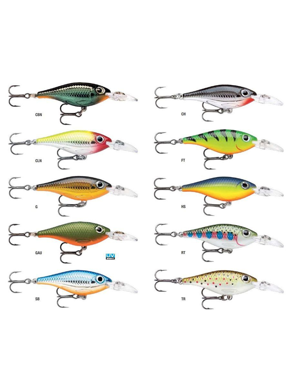 Воблер Ultra Light Shad 04 4см 3гр цвет FT медленно тонущий