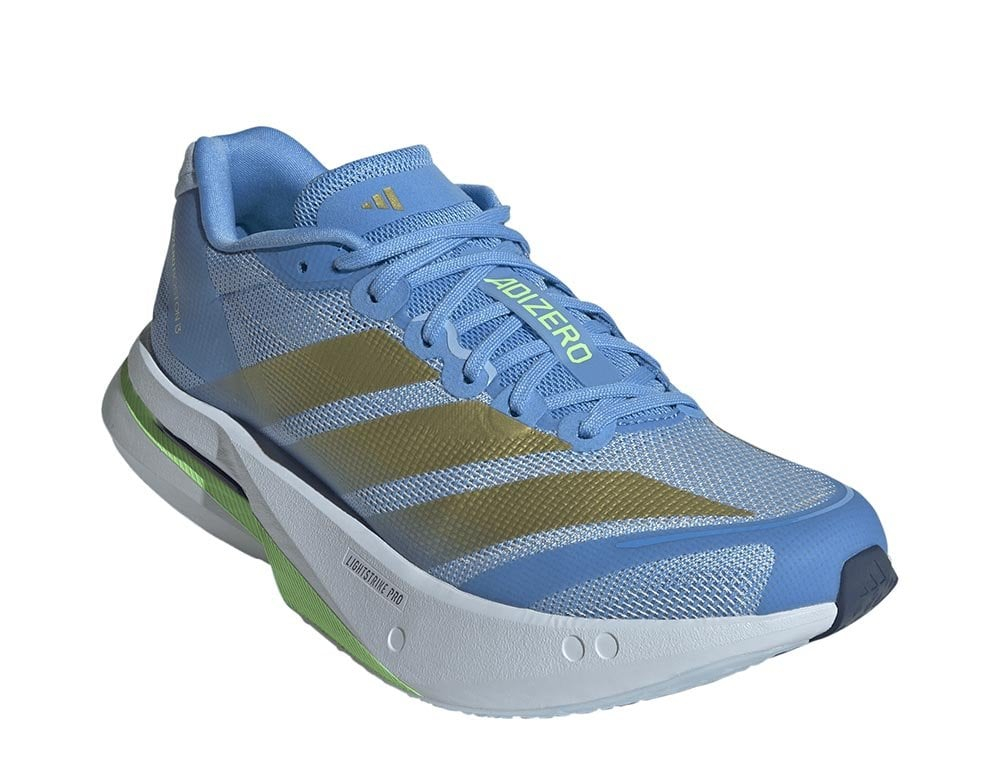 Кроссовки для бега женские adidas Adizero Boston 13 W Голубо-Золотые