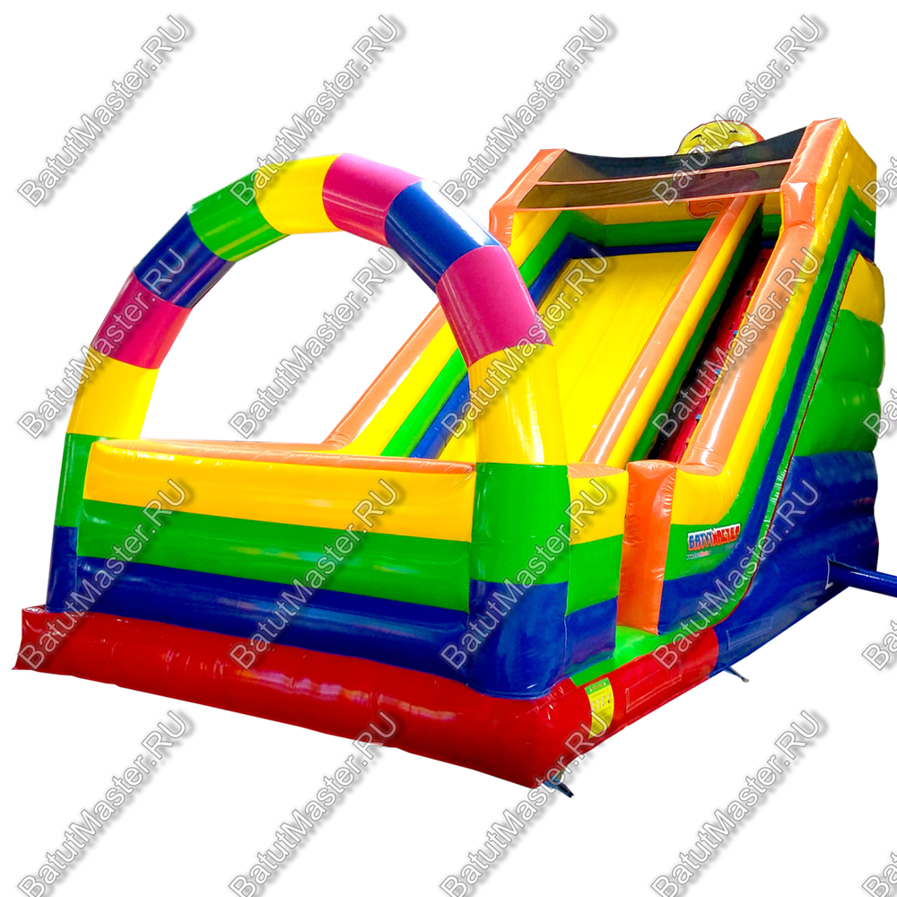 Детский надувной батут-горка "Без радуги никуда" 11*5*8м