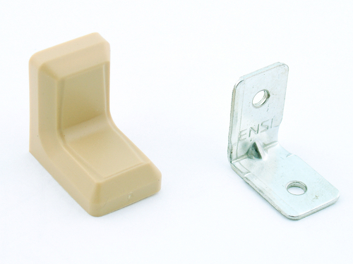 Уголок стальной монтажный с декоративной накладкой (дуб сонома/бук) 10.435/04