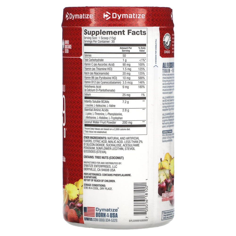 Dymatize, All 9 Amino, фруктовый вкус, 15,87 (450 г)