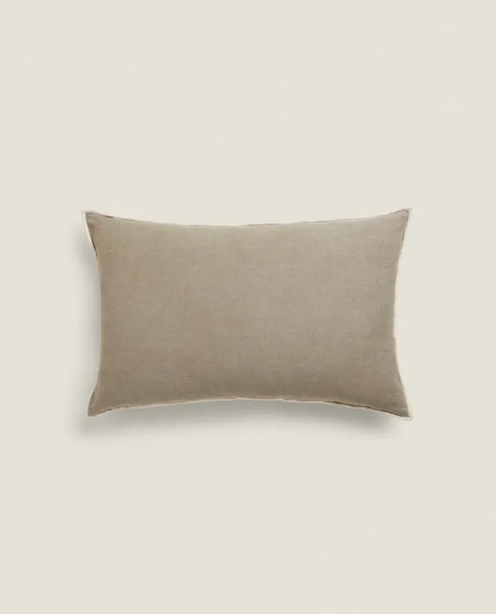 ZARA HOME ОДНОТОННАЯ НАВОЛОЧКА ДЛЯ ДЕКОРАТИВНОЙ ПОДУШКИ, СЕРЫЙ