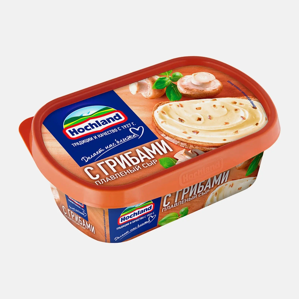 Сыр плавленый Hochland с грибами 55% 200г