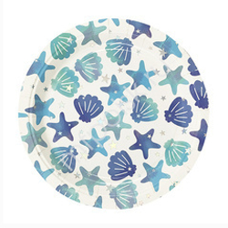 Тарелки бумажные для Русалочки 18 см, 6 шт, 1 уп.