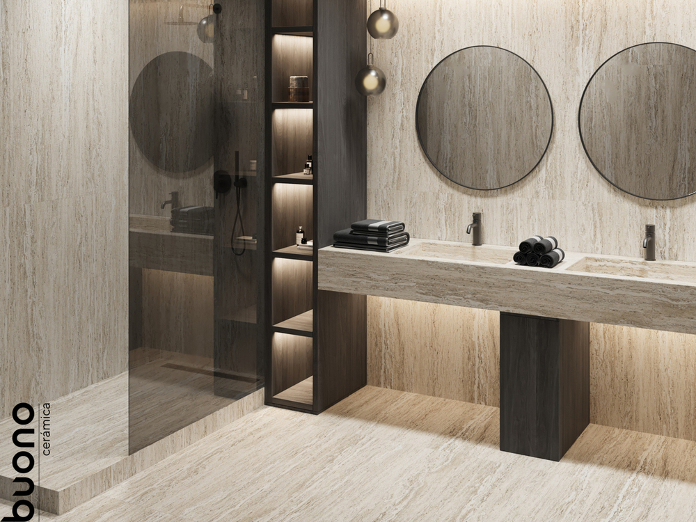 Керамогранит Buono Ceramica S4442M 1200*600*8,5мм Travertino Beige Matt