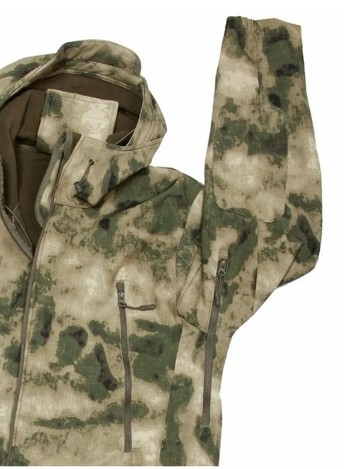 Ветровка Shark Skin Soft Shell на флисе (мох)