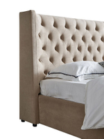 Кровать 1726 BEIGE бежевая с ящиком для белья