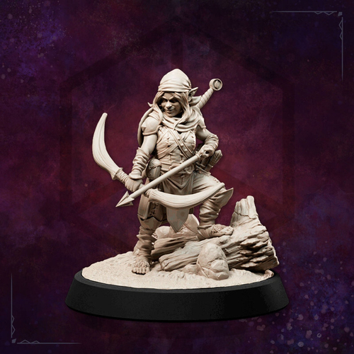 Полурослик Халфлинг Хоббит Гном Рейджер Охотник Следопыт миниатюра для dnd, днд, pathfinder, фентези, Настольная игра, НРИ, Варгейм, РПГ