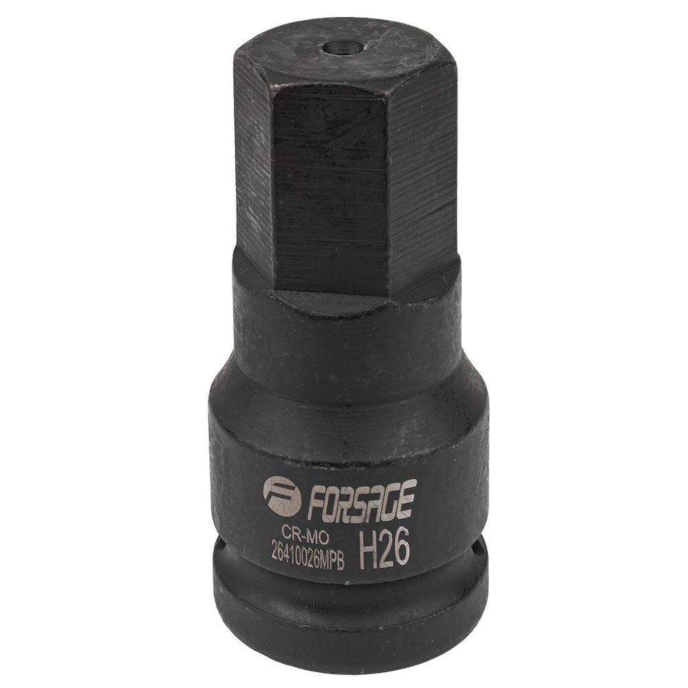 Головка-бита ударная 6-гранная 26мм,3/4'' Forsage F-26410026MPB