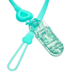 Держатель для соски - пустышки «Сердце», силиконовый, цвет бирюзовый   9459127