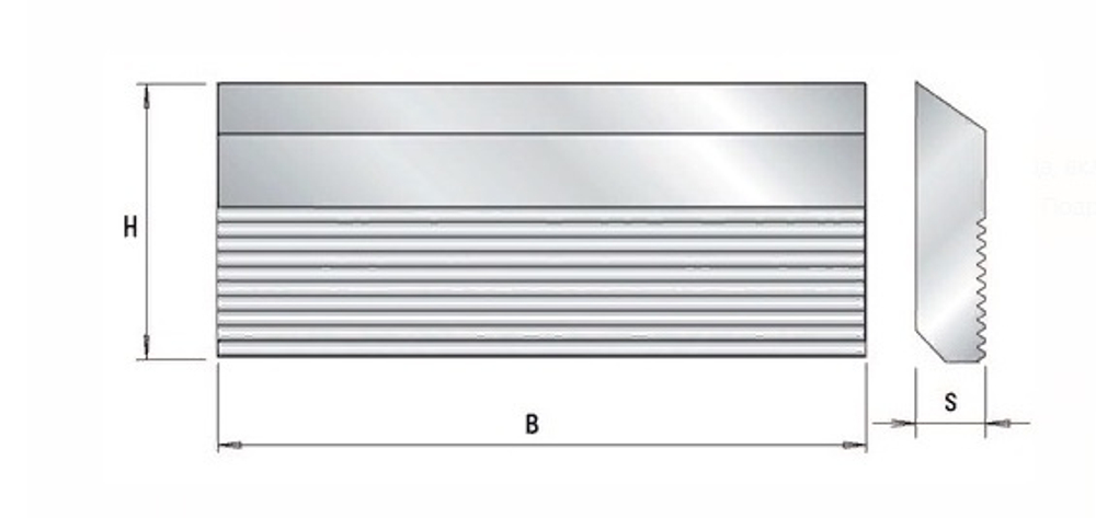 Бланкета для профилирования HSS 650x60x10 HM=25