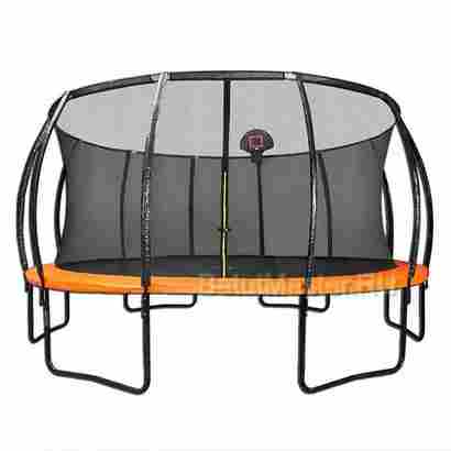 Батут с сеткой и баскетбольным кольцом, диаметр 14 фт