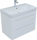Тумба с раковиной Aquanet София 274002 80 белый глянец
