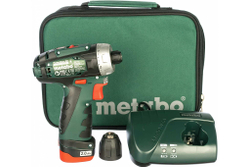 Аккумуляторная дрель-шуруповерт Metabo PowerMaxx BS 2014 12 В, 2.0 А·ч x1, сумка 600079500