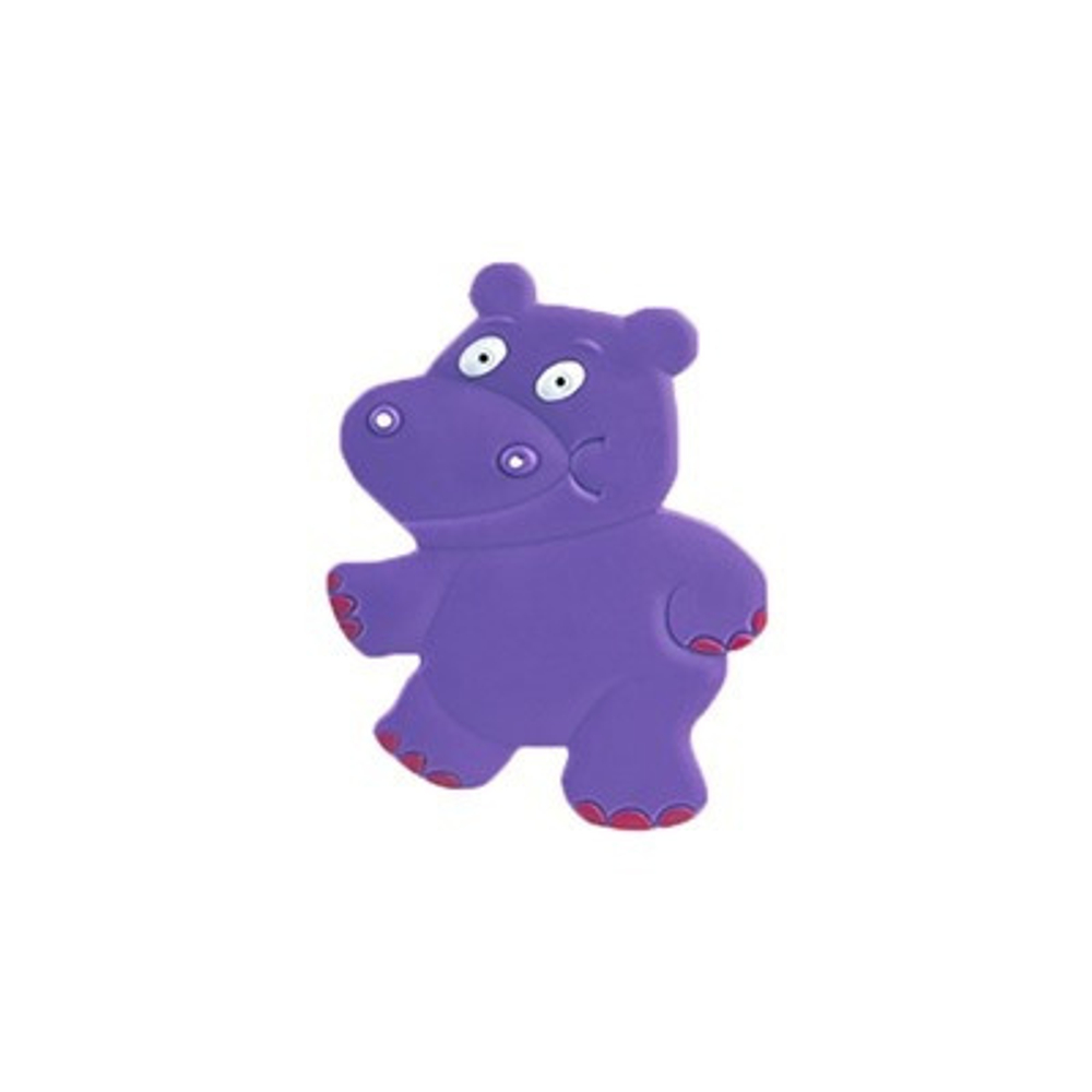 1562688 Мини-коврик для ванны «Бегемотик», 12×13 см, цвет фиолетовый