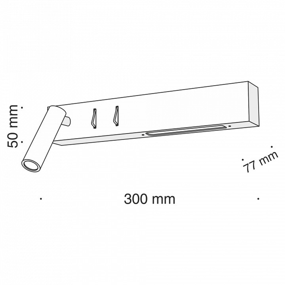 Бра Maytoni Comodo C031WL-L8B3K