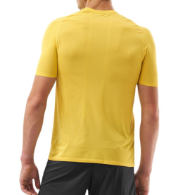 Мужская теннисная футболка Compressport Trail Racing Short Sleeve - ceylon yellow