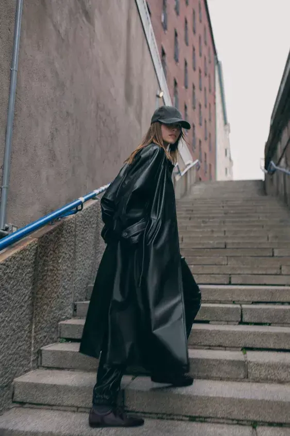 Trench rosso zara shop