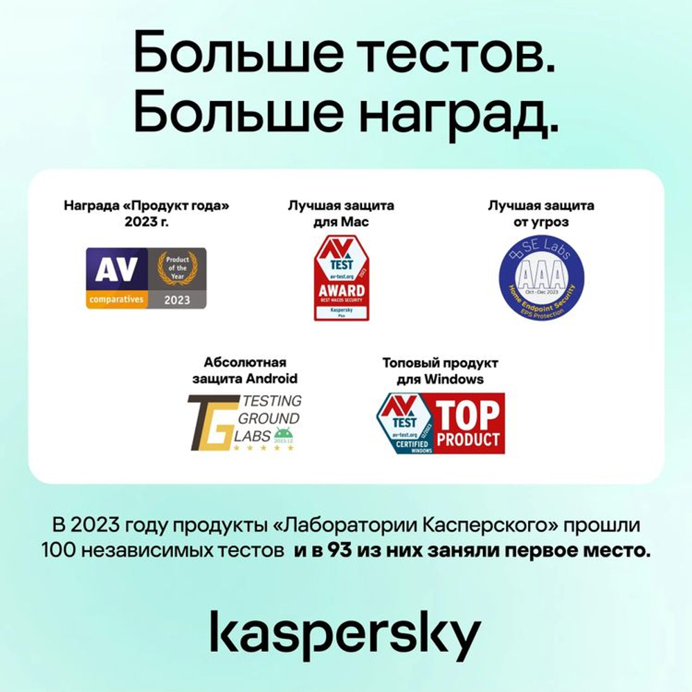 Антивирус Kaspersky Premium 5-устр 2 года Новая Лицензия Ключ активации [kl1049rdeds]