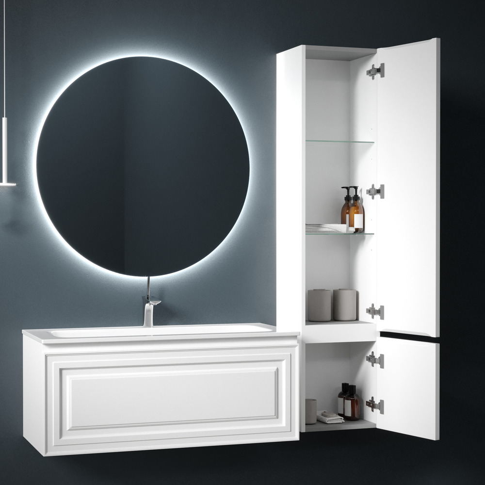 Шкаф-пенал Sancos Very подвесной правый, Bianco 350х300х1600