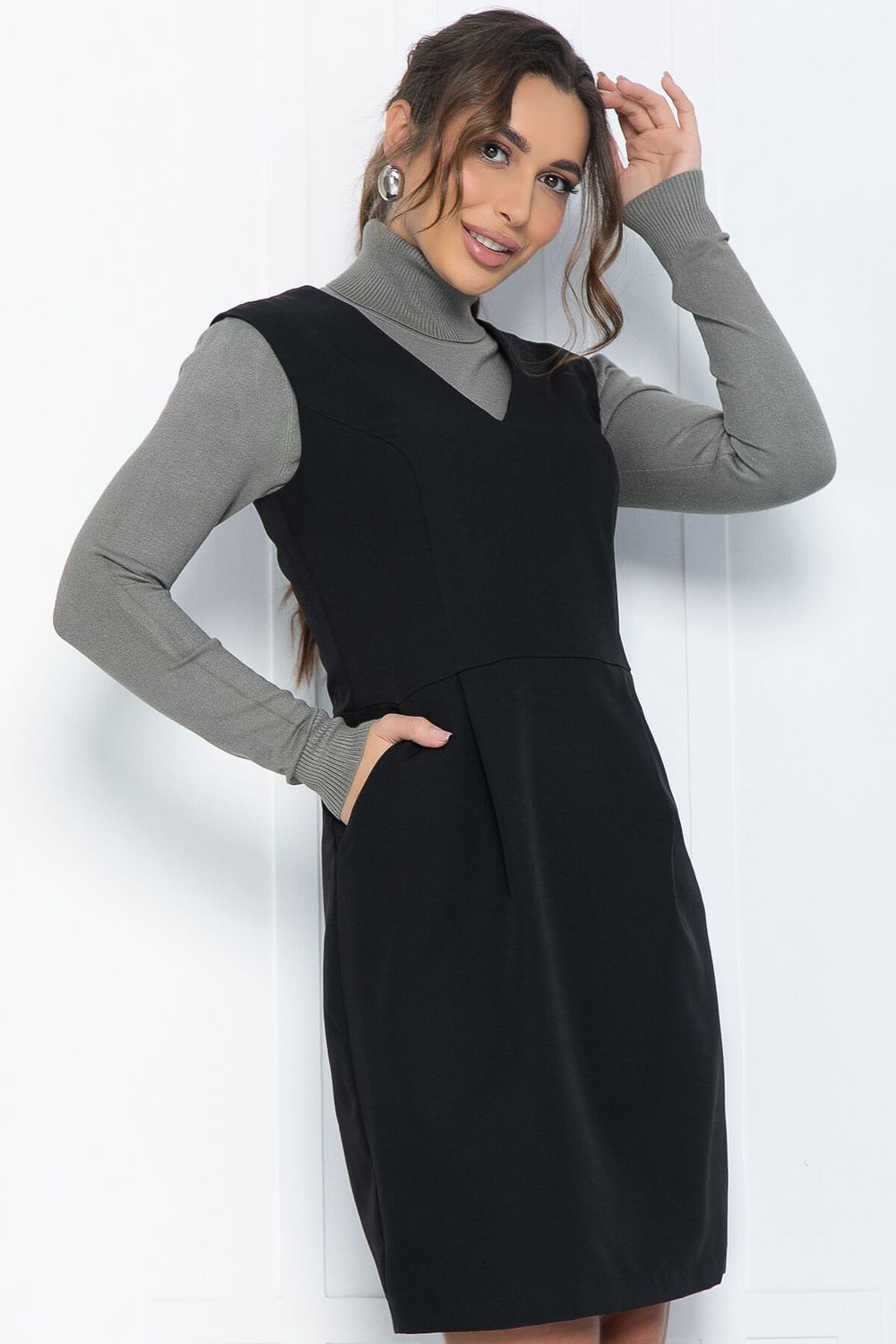 Платье Кембридж (черное) П12078 LT Collection