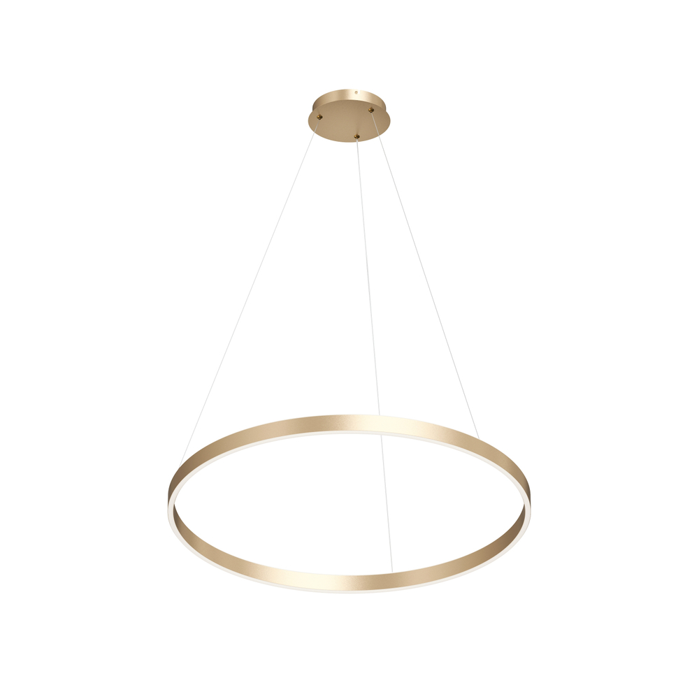 Светильник подвесной RAYDIA, 40 Вт, 3000–4000К, ?600?1500 мм, металл+акрил, матовое золото, свет вве