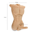 Реалистичный мужской торс Vincent с фаллосом 54 см