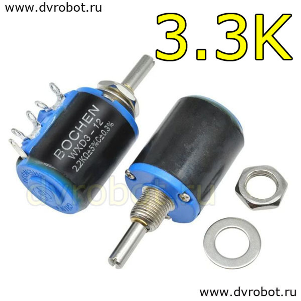 Потенциометр WXD3-12 / 3.3K