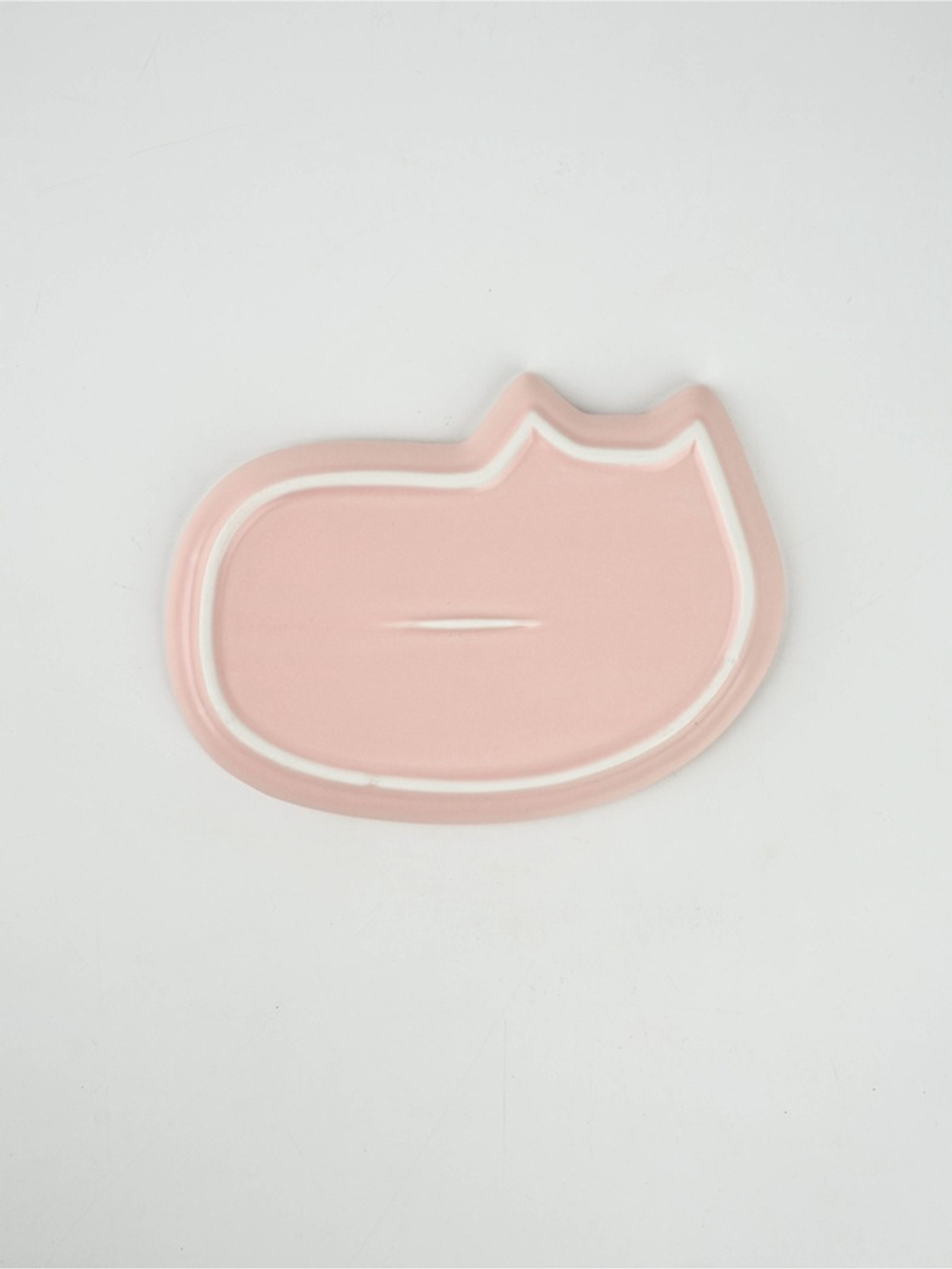 Чайная пара «Мяу»: кружка 200 мл, блюдце 18×11 см, ложка