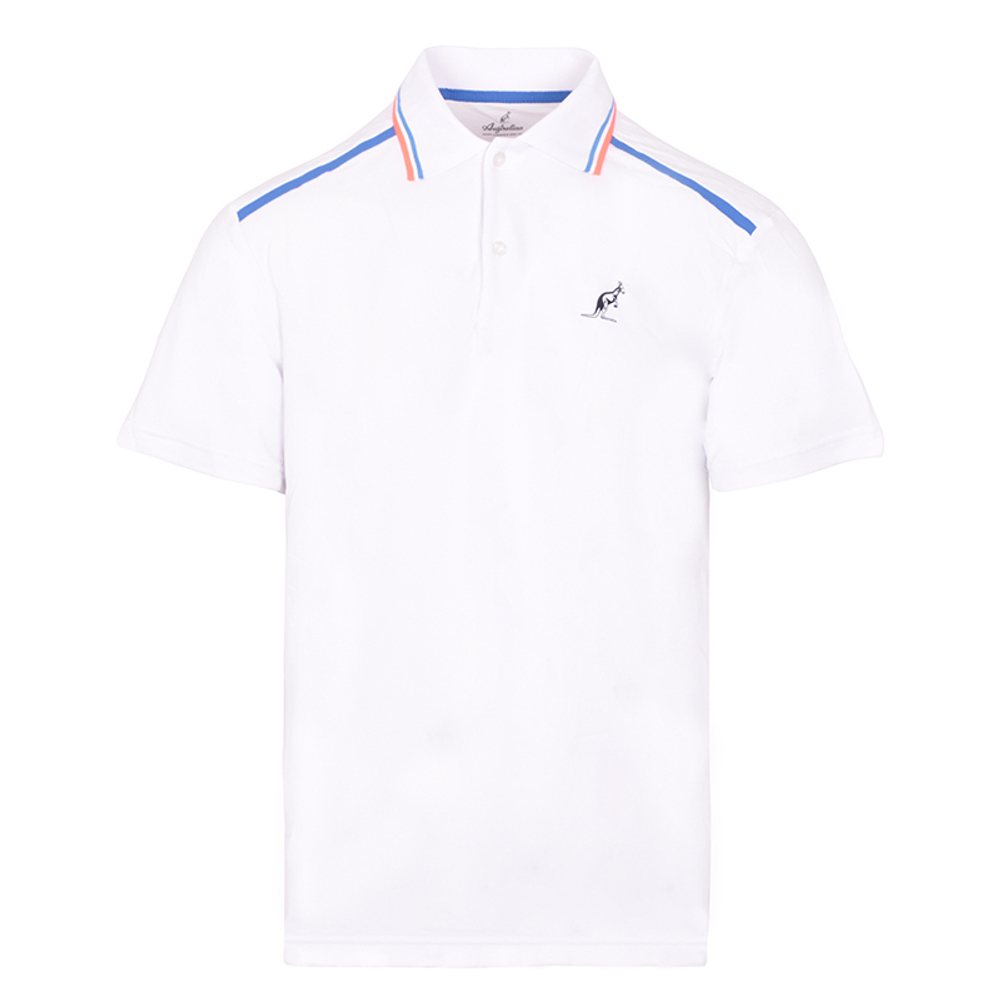 Мужское теннисное поло Australian Technical Piquet Polo with Print - bianco