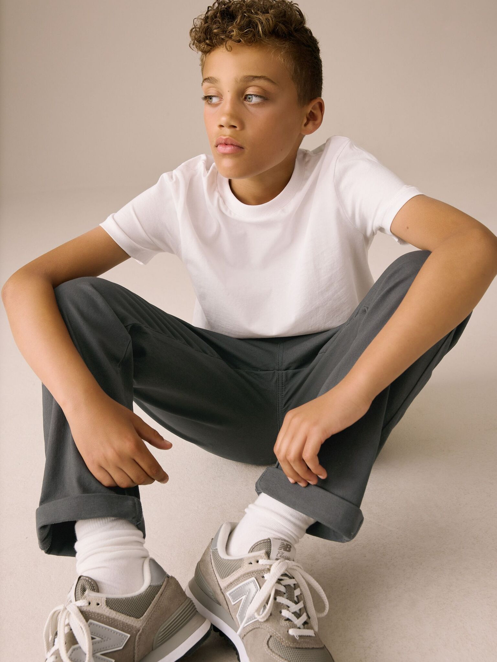 Брюки для мальчика Next Q85-730, Темно-серый