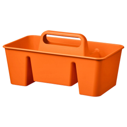 IKEA STACKSTOD  (ИКЕА СТАСКСТОД)  -  Настольный органайзер, ярко-оранжевый, 32x18x16 см