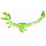 Гирлянда Динозавр Happy Birthday 300 см зелёная #615104