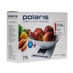 Весы кухонные электронные, Polaris, PKS 0323DL, чаша, точн 1 г, до 3 кг, 6280