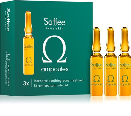 Saffee Acne Skin Omega Ampoules - 3x Intensive Soothing Acne Treatment - ампулы - стартовый набор для трехдневного ухода, который успокаивает симптомы акне /   3x2  ml  / GTIN 3760275385949
