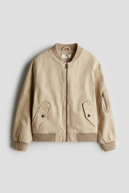 H&M Куртка-бомбер, бежевый