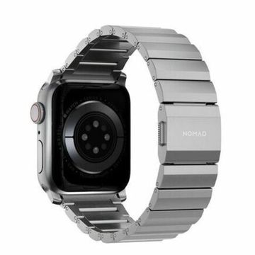 Титановый браслет Nomad для Apple Watch 42, 44, 45 мм и Ultra, серебристый