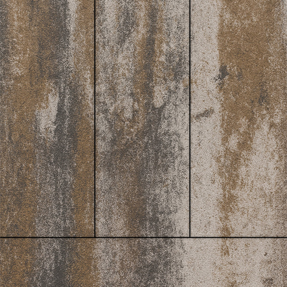 Тротуарная плитка ПРЯМОУГОЛЬНИК 900х300 мм - Листопад гладкий Песчаник