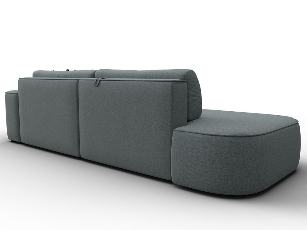 Диван угловой Лига-065 угол правый РОГОЖКА Амур 07 серый