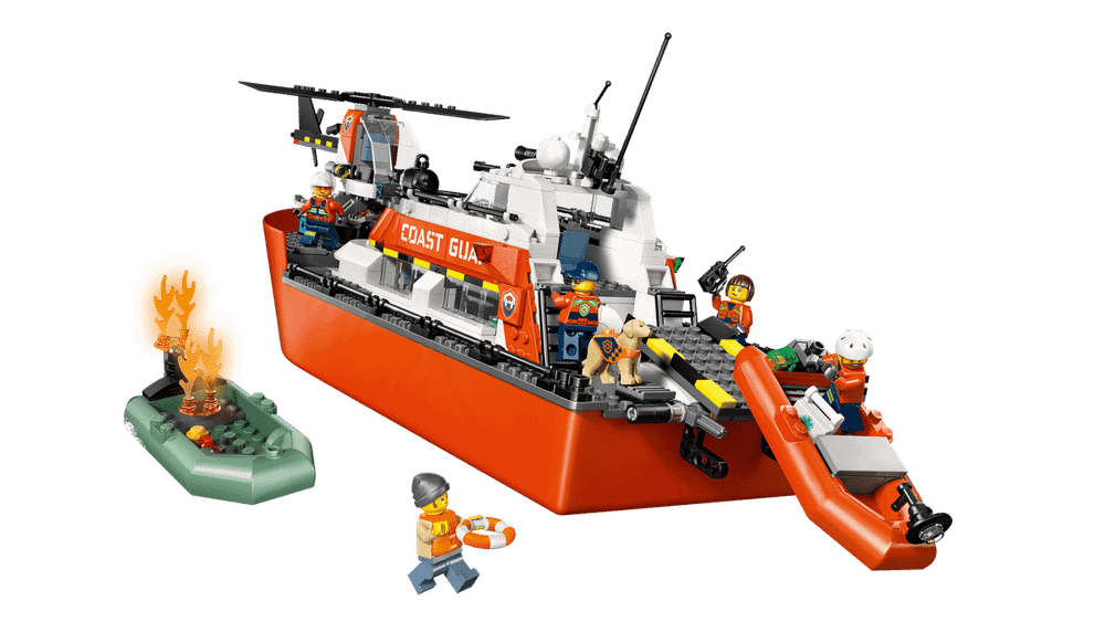 Конструктор LEGO City 60504 Coast Guard Rescue Boat & Helicopter