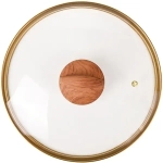 Кастрюля 8л «Granit ultra» (black-gold) со стеклянной крышкой кгбг82а