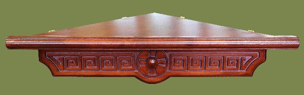 Иконная полка 1яр.угловая малая греческая 33*45 18135-2 (ЩПБ)