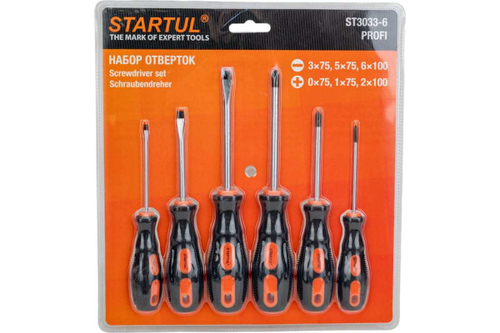 Набор отверток STARTUL Profi 6 предметов ST3033-6