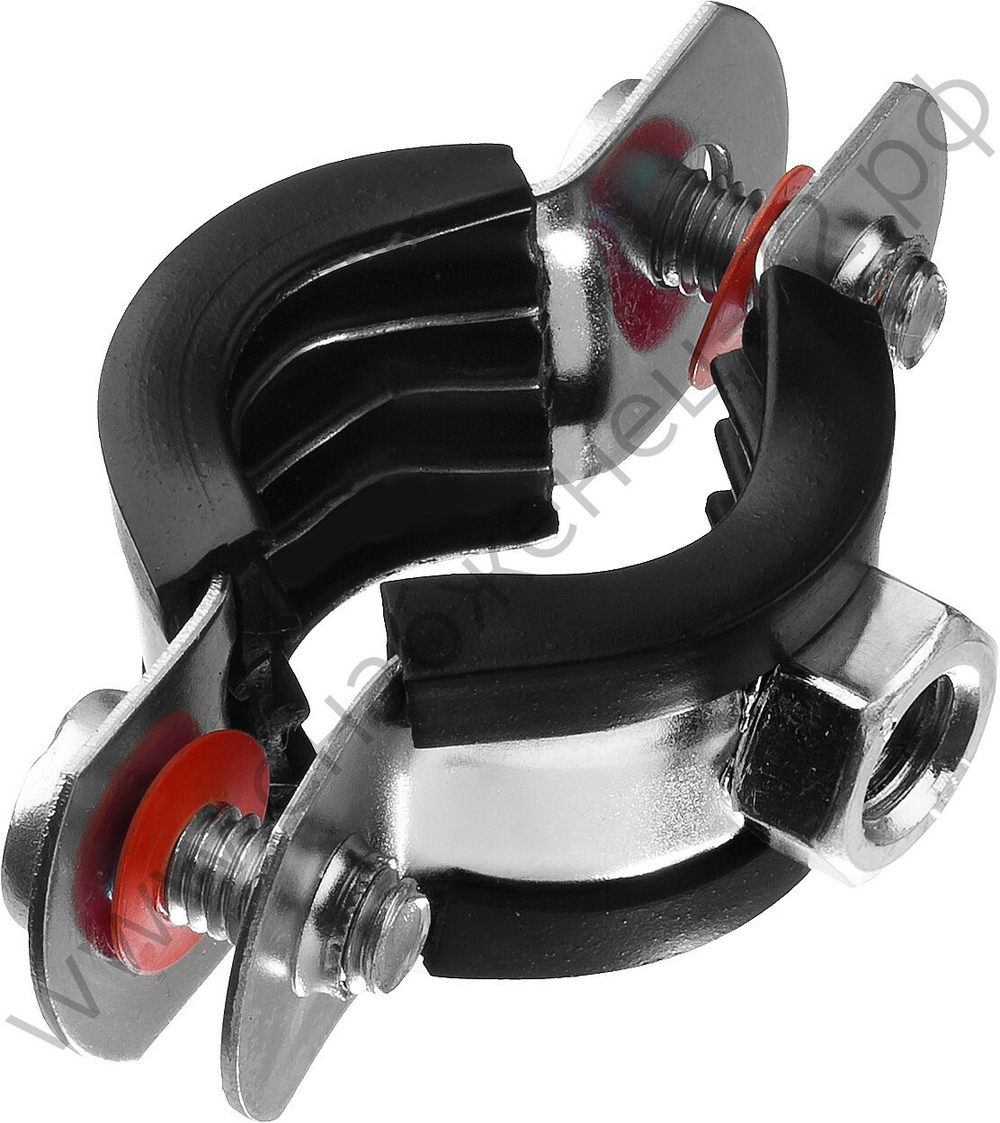 ЗУБР 1/2″ трубный хомут с гайкой, цинк, 10 шт (37850-20-24)